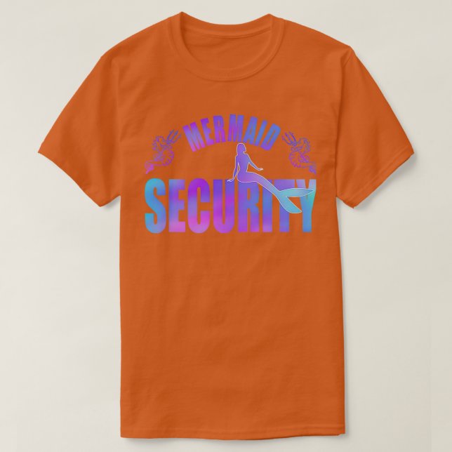Camiseta Seguridad De La Sirvienta Merdad Mermen Sirena Cum (Diseño del anverso)