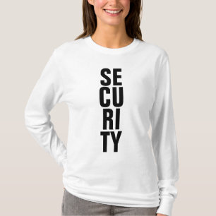 Camiseta Seguridad De Las Mujeres Personalizados De Plantil