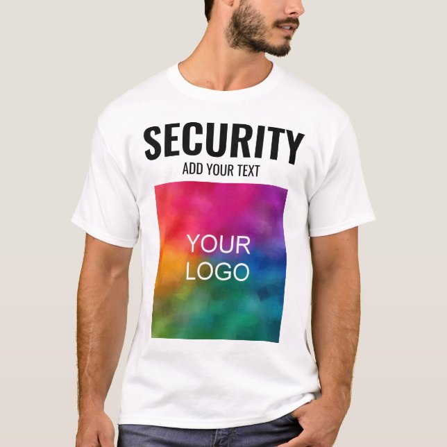 Camiseta Seguridad de los hombres de doble cara moderna de  (Anverso)
