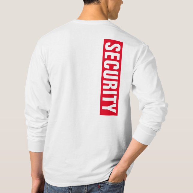 Camiseta Seguridad de manga larga blanca de doble cara para (Reverso)