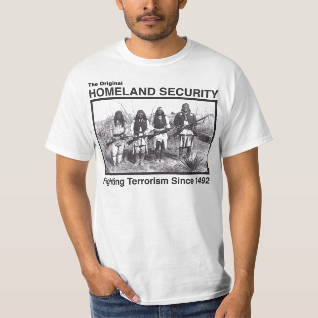 Camiseta seguridad de patria divertida (Anverso)
