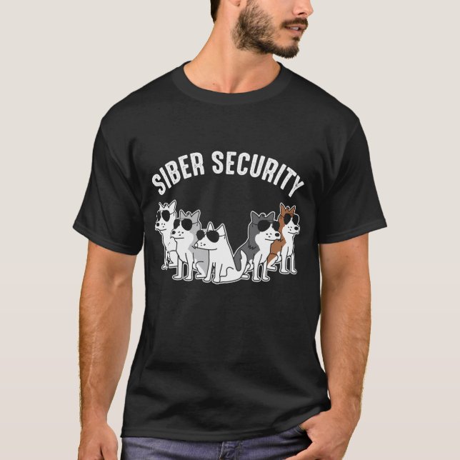 Camiseta Seguridad de Siber del husky siberiano del perro (Anverso)