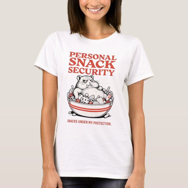 Camiseta Seguridad de Snack Personal – Divertido (Anverso)