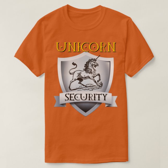 Camiseta Seguridad de Unicorn (Diseño del anverso)