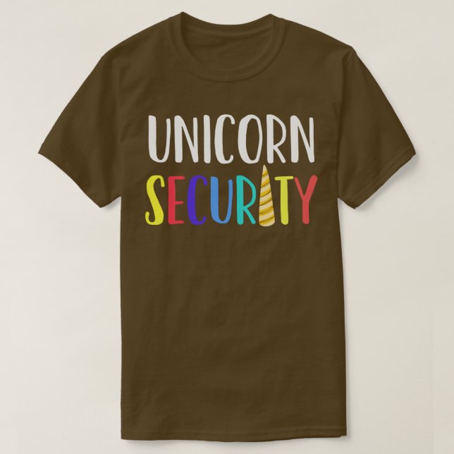 Camiseta Seguridad de Unicorn (Diseño del anverso)