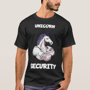 Camiseta Seguridad de Unicorn Papá Manly Muscle Seguridad d