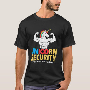 Camiseta Seguridad de Unicornio de Hermano Divertido No Te