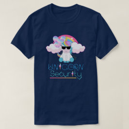 Camiseta Seguridad de Unicornio del bebé arco iris