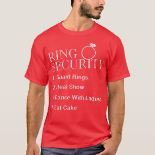 Camiseta Seguridad del anillo del boda