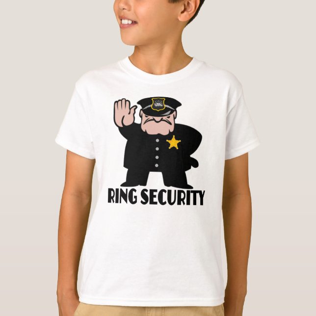 Camiseta seguridad del anillo,portador del anillo (Anverso)