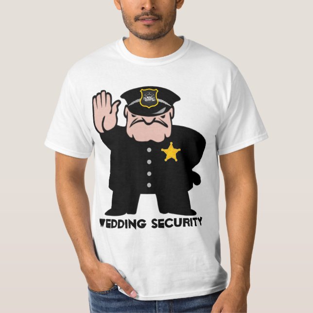 Camiseta seguridad del boda (Anverso)