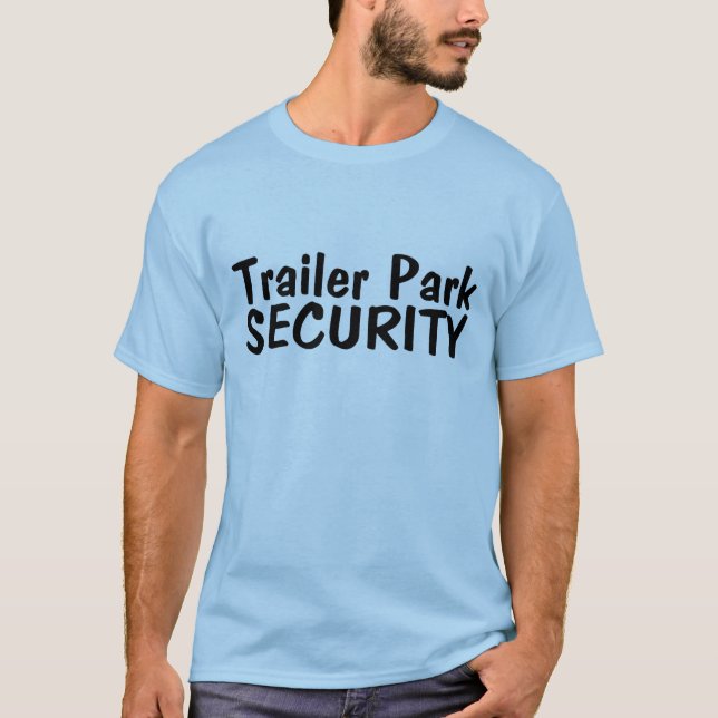 Camiseta Seguridad del parque de caravanas (Anverso)