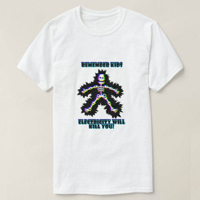 Camiseta Seguridad eléctrica (Diseño del anverso)