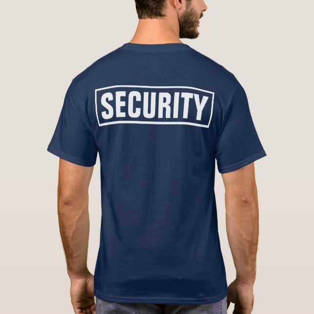 Camiseta Seguridad personalizada personalizado (Reverso)