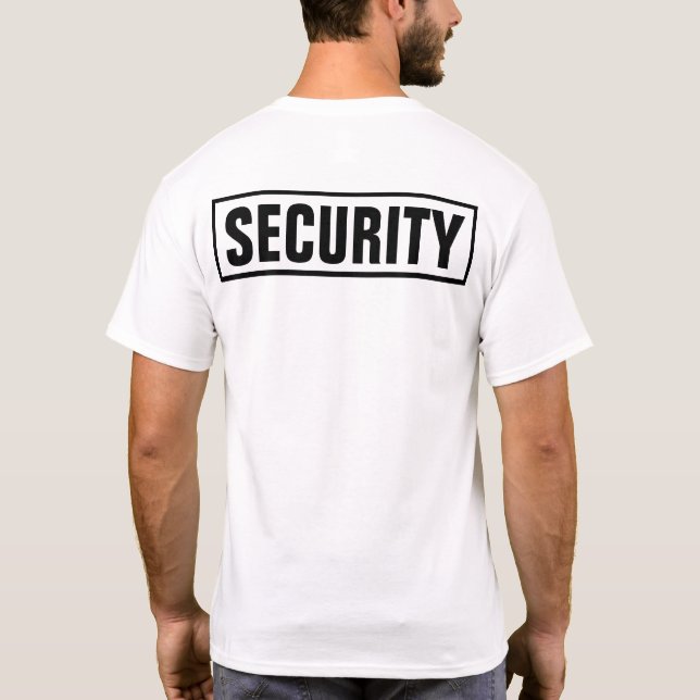 Camiseta Seguridad personalizada personalizado (Reverso)