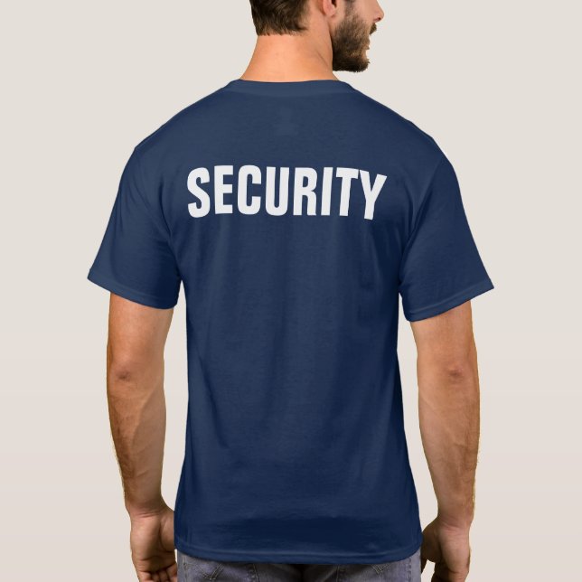 Camiseta Seguridad personalizada personalizado (Reverso)