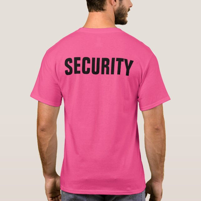 Camiseta Seguridad personalizada personalizado (Reverso)