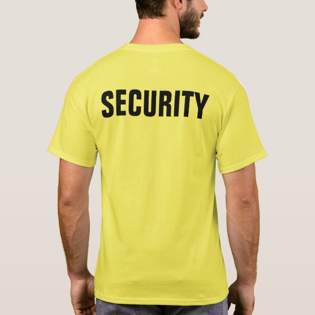 Camiseta Seguridad personalizada personalizado (Reverso)