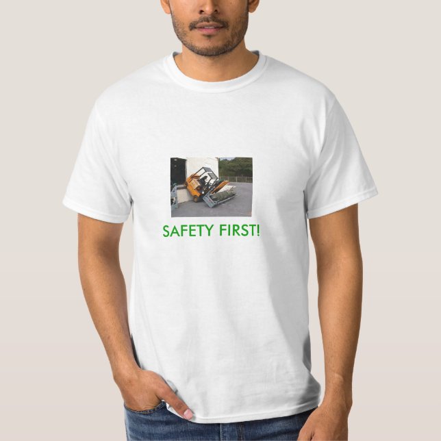 Camiseta ¡Seguridad primero! (Anverso)