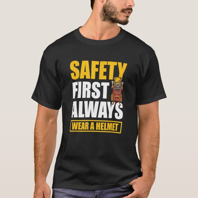 Camiseta Seguridad Primero Siempre Usa Un Horquillo De Alma (Anverso)