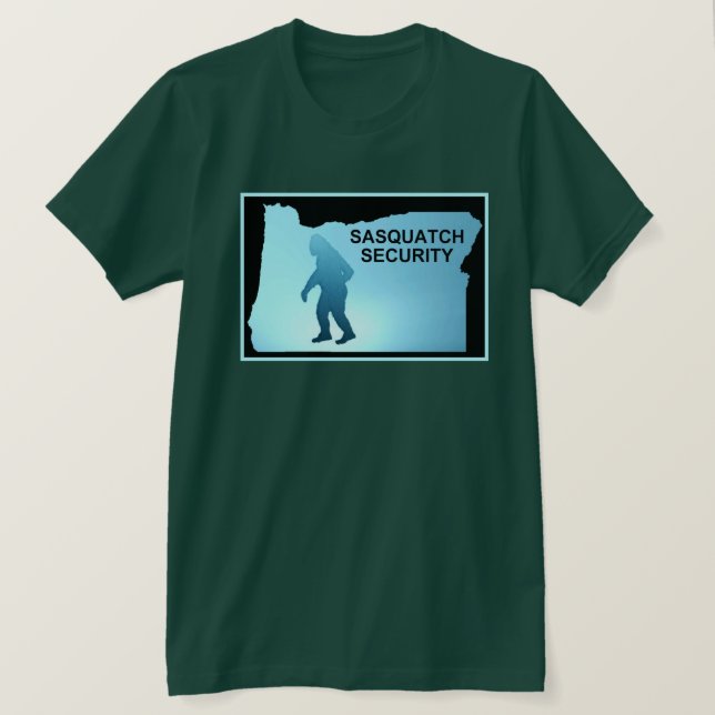 Camiseta Seguridad Sasquatch - Oregón (Anverso del diseño)