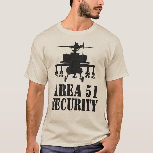 Camiseta Seguridad T del área 51 (Anverso)