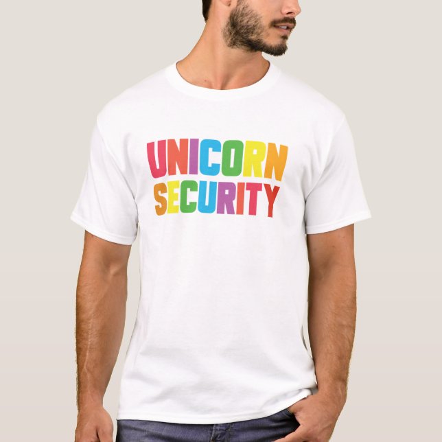 Camiseta Seguridad Unicornio Halloween (Anverso)