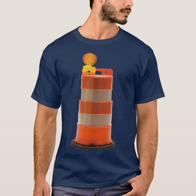 Camiseta Seguridad vial de barrera de construcción (Anverso)