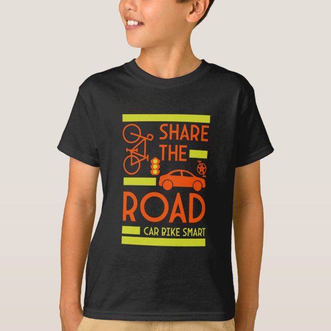 Camiseta Seguridad vial en bicicleta (Anverso)
