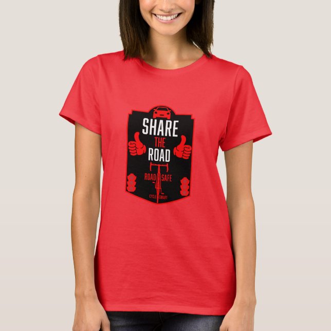 Camiseta Seguridad vial en bicicleta (Anverso)