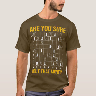 Camiseta Seguro de ese ajedrez de tablero de ajedrez