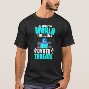 Camiseta Seguro De Las Amenazas Cibernéticas De Los Program