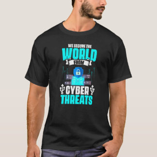 Camiseta Seguro De Las Amenazas Cibernéticas De Los Program