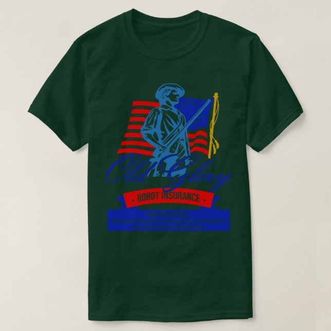 Camiseta Seguro de Robot a la gloria antigua (Diseño del anverso)