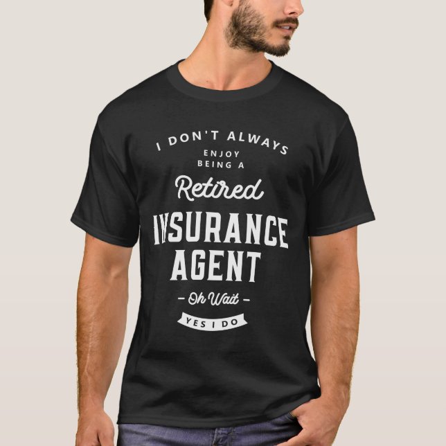 Camiseta Seguros Agente Funny Job Title Profession (Anverso)