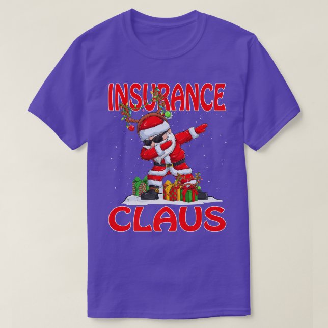 Camiseta Seguros Navidades de Santa Claus con traje de jueg (Diseño del anverso)