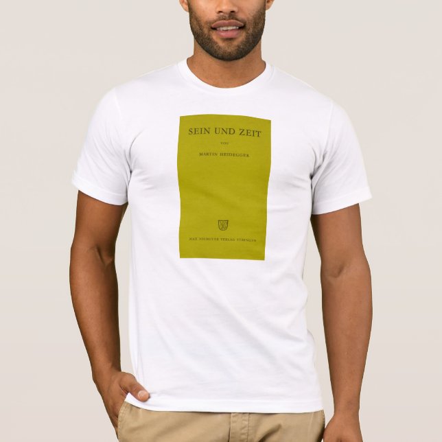 Camiseta Sein Und Zeit/amarillo de Heidegger el ser y del (Anverso)