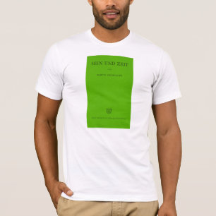 Camiseta Sein Und Zeit/verde de Heidegger el ser y del
