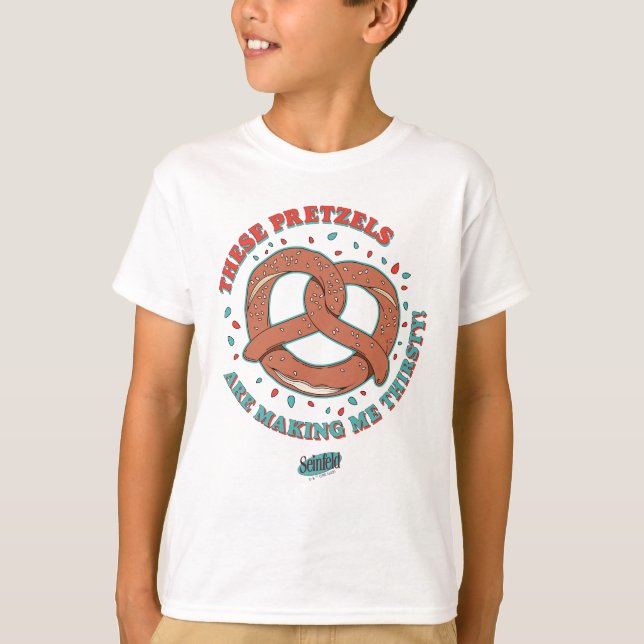 Camiseta Seinfeld | Estos Pretzels me están sembrando la se (Anverso)