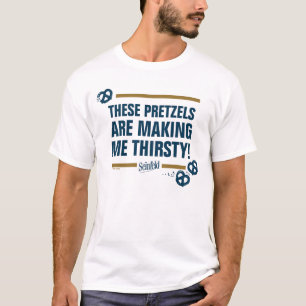 Camiseta Seinfeld   Gráfico de tipografía "Estos Pretzels"