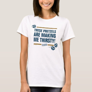 Camiseta Seinfeld Gráfico de tipografía "Estos Pretzels"