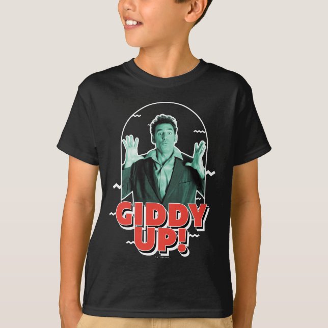Camiseta Seinfeld | Kramer - ¡Giddy Up! (Anverso)