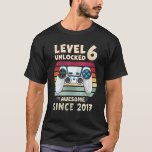 Camiseta Seis años BDay Boy Gamer 6 años Cumpleaños 3