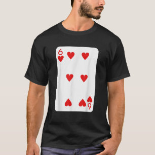 Camiseta Seis Corazones Jugando Cartas De Halloween Disfrac