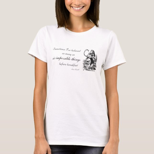 Camiseta Seis cosas imposibles (Anverso)