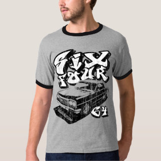 Camiseta Seis cuatro (negro del vintage)