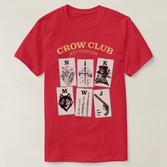 Camiseta Seis de Crows Ketterdam Crow Club 13 (Diseño del anverso)