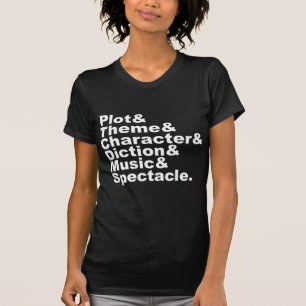 Camiseta Seis elementos de poética y drama por Aristótele