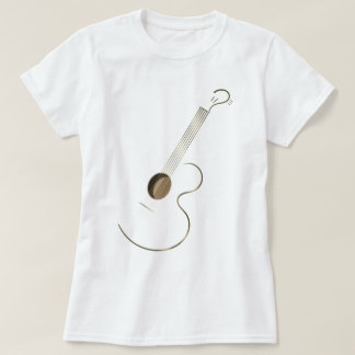 Camiseta Seis guitarras acústicas de la secuencia
