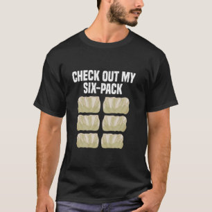 Camiseta Seis Pack de Sarmale Snack Rumano Enthusiastas de 